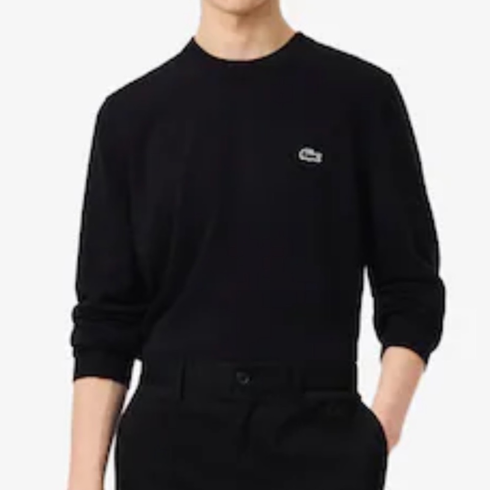 Vintage Lacoste Size 6 (XL) Men's Dark Blue Crewneck Sweater